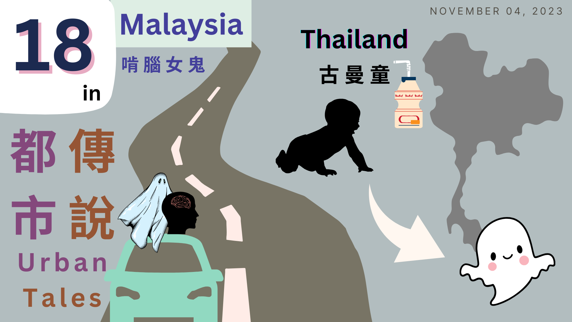 馬來西亞啃腦女鬼 & 泰國古曼童