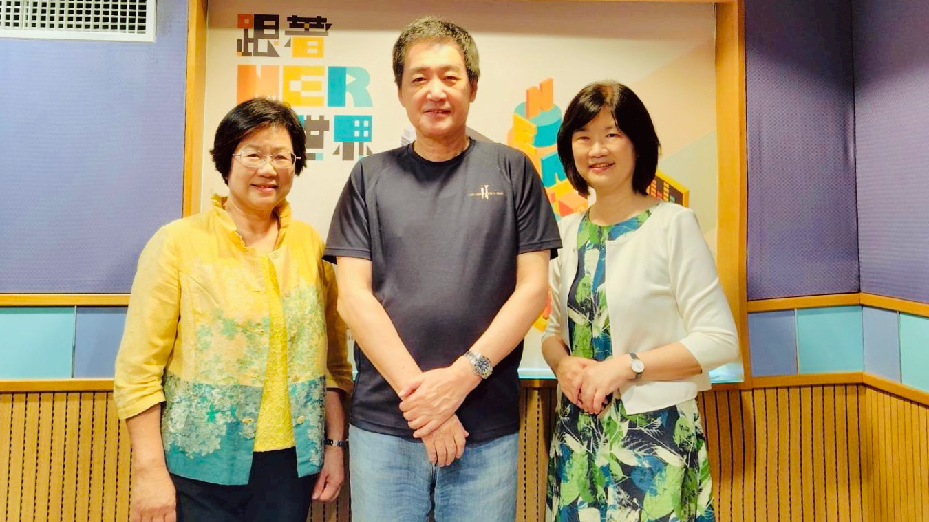 黃月麗臺長  費鴻泰副董事長  謝若男主持人